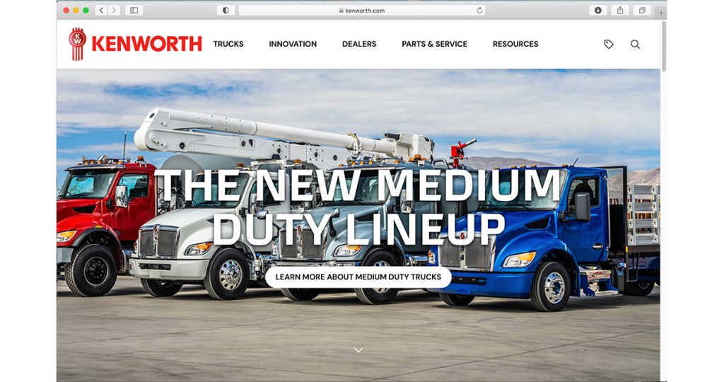 Kenworth Introduces Innovative, User-Friendly New Website, Featuring ...