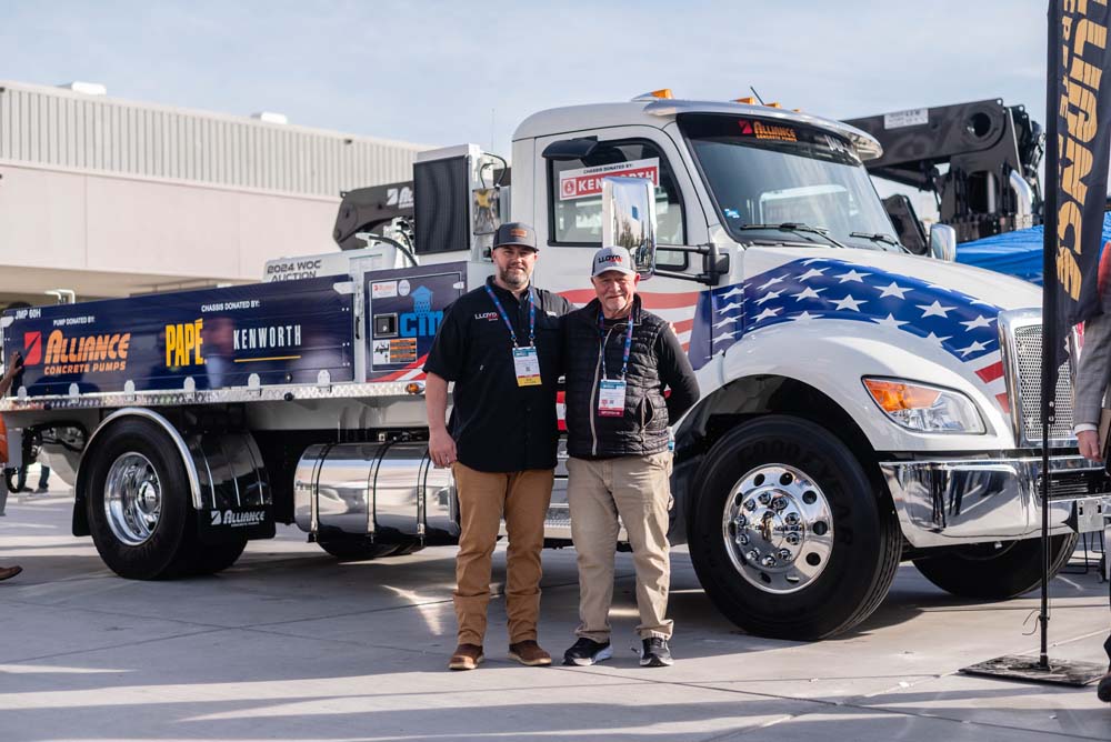 Kenworth T280 Concrete Pump Truck Produces $212,500 Donation to Support CIM Education Program