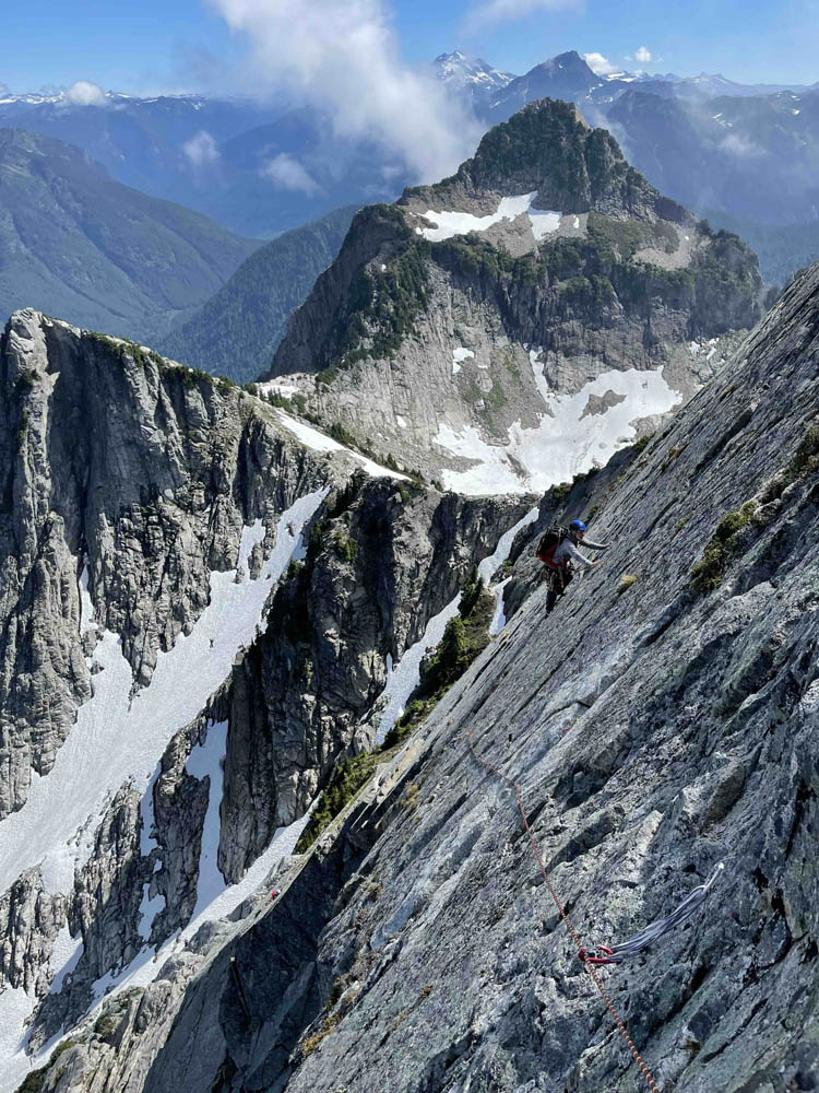 Rock climbing off mountain loop highway Washington