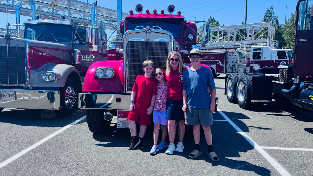 Maegan_Ortega_at_Family_Day Family Day with youngest son, niece, and nephew at 2026 Kenworth Renton Family Day